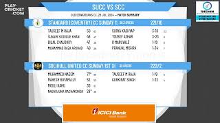 Solihull United CC Sunday 1st XI v Standard Coventry CC Sunday 1st XI [upl. by Watson]