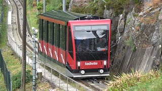 Floibanen funicular to Floyen peak in Bergen Norway [upl. by Odlaniger]