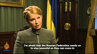 Talk to Al Jazeera  Yulia Tymoshenko Kremlin has declared war [upl. by Lebasi637]