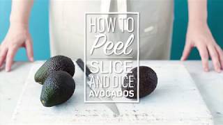 How to peel slice and dice avocados [upl. by Pudens]