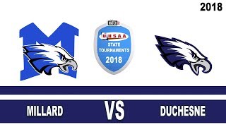 2A Boys Basketball Millard vs Duchesne High School UHSAA 2018 State Tournament Round 1 [upl. by Grunberg750]