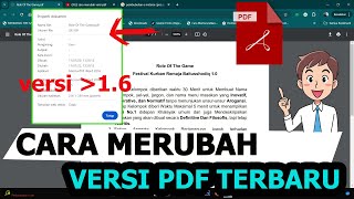 Cara Melihat Versi Pdf 16 [upl. by Oramug996]