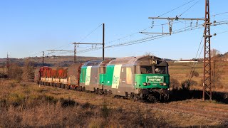 ★ 4K 🇫🇷 Neussargues  St Chely cab ride last BB67400 train for SNCF Fret France 181223 [upl. by Okoyk982]