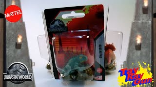 Dollar Tree Dino Toy Review All 4 of Mattels Jurassic World Micro Collection Dinosuars 100 TOYS [upl. by Aldercy]