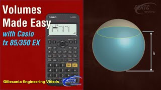 Volumes Made EASY with Casio fx85350 EX Geometry [upl. by Arihsak]