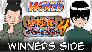 Ezzy Shikamaru vs Gummie Rock LeeZabuza  Naruto SCON4 Winners Side  Shadow World 7 [upl. by Alema]