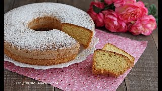 Ciambella con farina di riso senza glutine e lattosio [upl. by Htebarual]