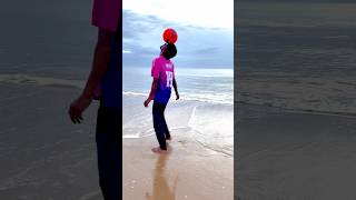 Head stall walking on the beach 🏖️❤️ shorts football trending footballskils indianfootball [upl. by Mccready]