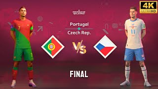 FIFA 23  Portugal vs Czech Republic  Ronaldo vs Schick  FIFA World Cup Final Match 4K60 [upl. by Silevi454]