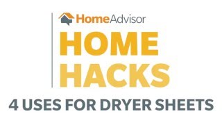 4 Uses For Dryer Sheets  Home Hacks [upl. by Alikat]