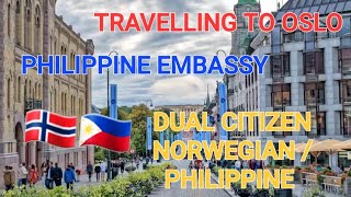 TRAVELLING TO OSLO FROM OPPDAL RENEWING PHILIPPINE PASSPORT DUAL CITIZEN [upl. by Saba978]