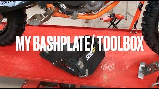 KTM 500exc bash plate toolbox [upl. by Akiria]