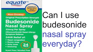 Can I use budesonide nasal spray everyday [upl. by Pasho91]