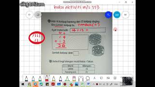 buku aktiviti matematik tahun 1 jilid 1 ms 113 [upl. by Tish993]