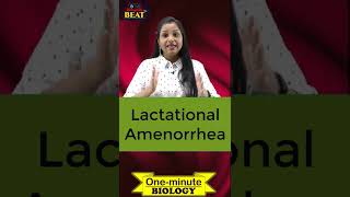 Lactational Amenorrhea Method  natural birth control methods  shorts beat d neet [upl. by Soilissav944]