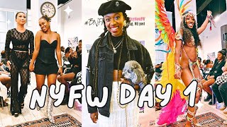 NYFW  Day 1  BNFW Runway Showcase ✨ New York Fashion Week with my Dog 🤍🐩 [upl. by Namaan]