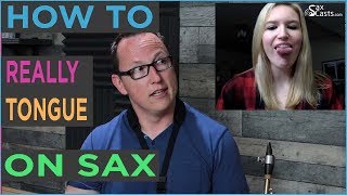 How to REALLY Tongue on Saxophone  Sax Technique Lesson [upl. by Haseefan558]