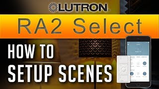 Lutron RA2 Select Tutorial  How to Setup Scenes  Lights amp Wireless Blinds New 2019  ADELUX [upl. by Kcirrag]