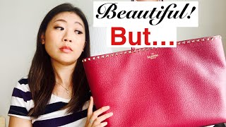 Valentino Rockstud Bag 1 YEAR REVIEW  How to care for leather totesTravel tip  luxuryinModeration [upl. by Tiffa348]