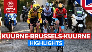 Dominant Team Performance On The Cobbles  KuurneBrusselKuurne 2023 Highlights [upl. by Yznil]