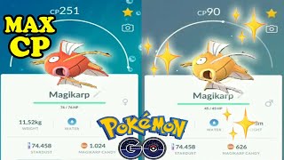 MAX CP AND SHINY MAGIKARP EVOLUTION [upl. by Dugald756]