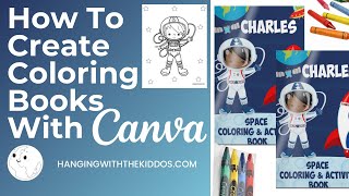 How to Create Coloring Book with CanvaCustom Party Favors [upl. by Nadda]