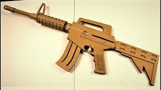 Como hacer un M4 de cartóncardboard m4 [upl. by Oneg]