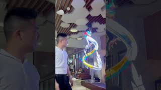 3D digital art interactive installation giant cool😎coeus tech 3d foryou hologram led funny [upl. by Amasa619]