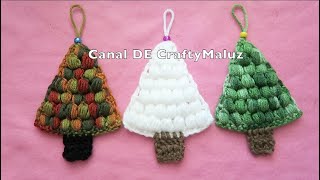 CROCHET TUTORIAL🌲 Árbol de Navidad a crochet muy fácil adornos navideños crochet Christmas Tree🌲 [upl. by Htevi]