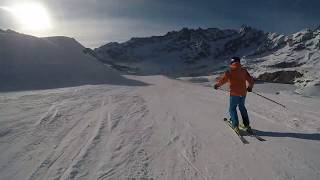 Ventina BreuilCervinia  Ski in Italy  GoPro Hero 5 Black  HD Video [upl. by Lacsap878]