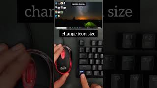 Change icon size  asmr computer tech windows typing [upl. by Ekalb881]