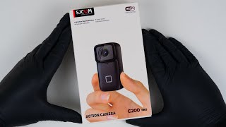 SJCAM C200 Pro 4K Mini Action Camera Unboxing [upl. by Jerome]