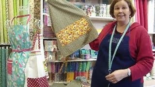 Make an Apron Using Tea Towels  Part 1 of 2 [upl. by Nalaf]