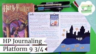 Harry Potter Journal With Me Platform 9 and 34 Rereading HP Book 1 Chapter 6 [upl. by Eseilana]