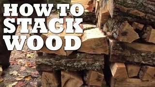 The BEST Way To Stack Wood [upl. by Natsuj785]