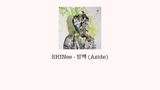 『聞こえないだろうけど』SHINee 방백 Aside 日本語歌詞 [upl. by Oek]