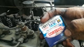 DIESEL ENGINE VALVE SEAL REPLACEMENT ISUZU 4BC2 [upl. by Yrok]