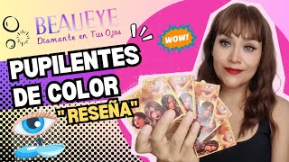 🔴 ¿Cuáles son los Mejores Pupilentes de Color BEAUEYE  quotRESEÑAquot 🤩👁 [upl. by Eetnwahs]