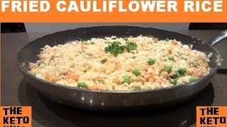 Fried Cauliflower Rice  Low Carb Keto Low Carb Fried Rice  Keto Fried Rice  Delicious [upl. by Gibby220]