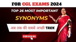 Most Important Synonyms  For CGL 2024 Exam  By Irina Maam [upl. by Pare829]