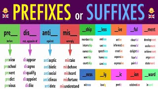 100 PREFIX and SUFFIX Words Used in Daily Conversation [upl. by Aenil]