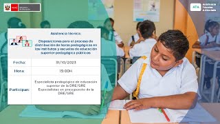 ATA Disposiciones para el proceso de distribución de horas pedagógicas en los institutos y escuelas [upl. by Wolford948]