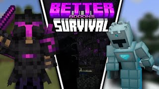 Better Survival Addons For MCPE 120 [upl. by Oliver]