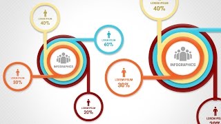 InfoGraphic Tutorial in Photoshop 29  Ellipse tool with thick border [upl. by Merralee]