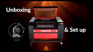 Omtech Laser Unboxing amp initial set up AF2820 60W [upl. by Lohcin331]