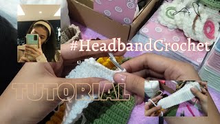 CROCHET HEADBAND  easy pattern  classy headband [upl. by Norrabal]