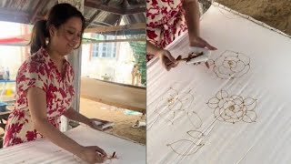 Leona kongsi aktiviti canting batik tak sangka perkongsian ini disambut baik peminatnya‼️ [upl. by Lymn]