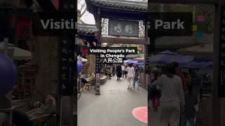 Chengdu People’s Park china chinatravel chengdu travel travelvlog [upl. by Drarrej]