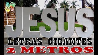 Como hacer letras gigantes [upl. by Rehpotsihc]