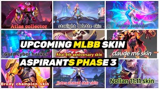 ALL UPCOMING SKIN 2024 BRODY CHAMPION SKINPHASE 3 ASPIRANTS EVENT MLBB [upl. by Neelehtak]